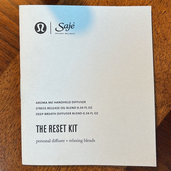 LULULEMON X SAJE COLLABORATION THE RESET KIT NEVER USED PERSONAL DIFFUSER - Picture 5 of 10